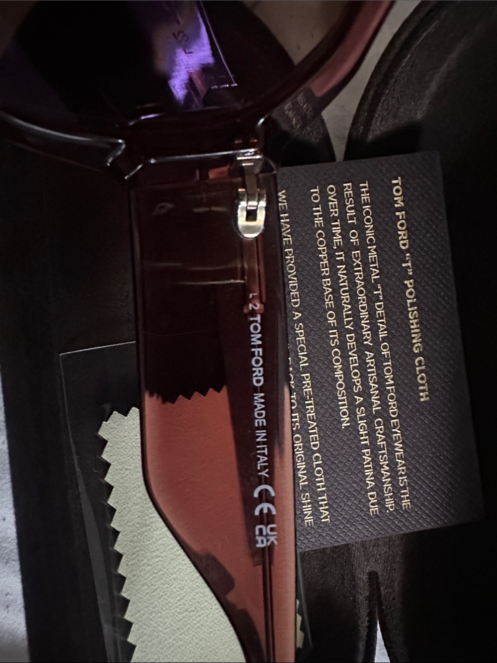 Tom Ford Women's Sunglasses in Burgundy Tortoiseshell - Picture 3 of 5